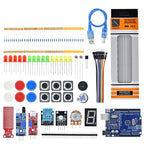 Kit Starter Arduino Uno R3 CH340 cu Senzori de Sunet, Apă și Distanță