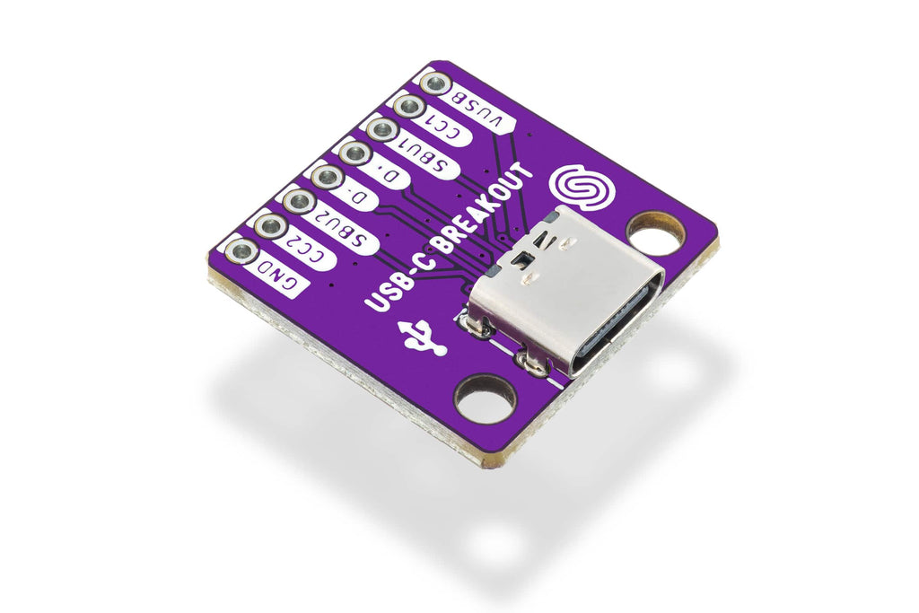 Breakout Conector USB-C Mamă cu Pini VBUS, CC și Date