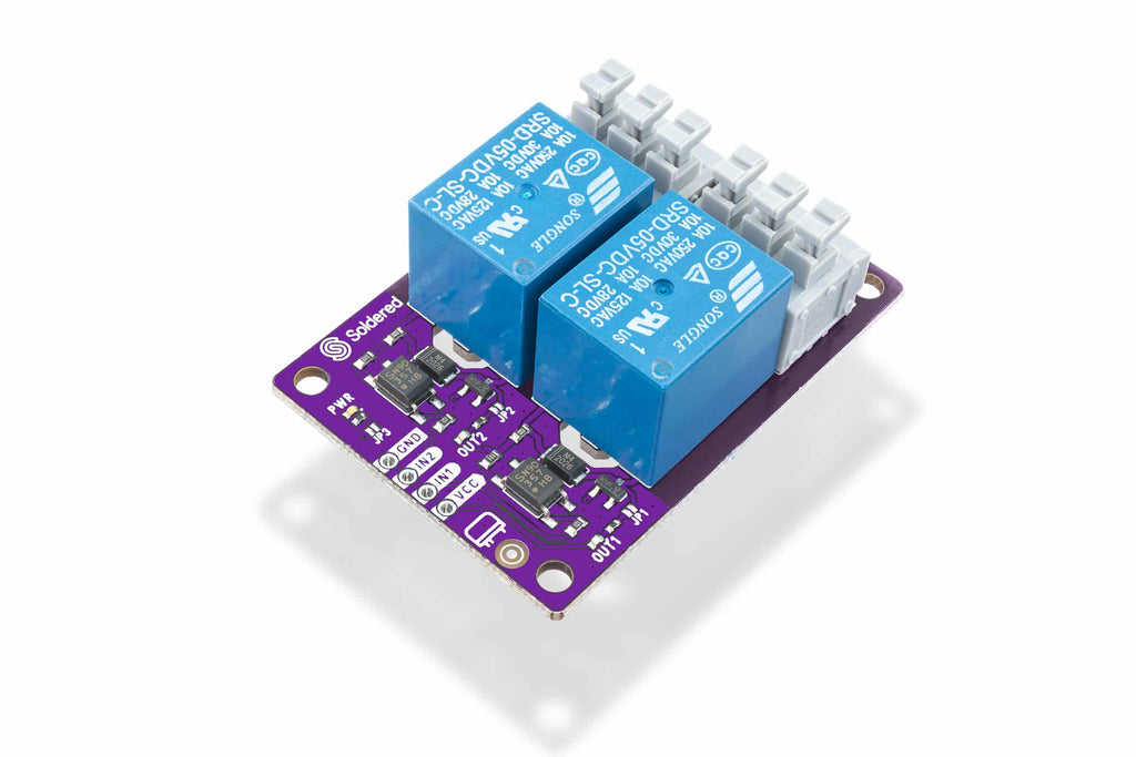 Modul Releu 2 Canale 250V 10A pentru Arduino, ESP32 și Raspberry Pi