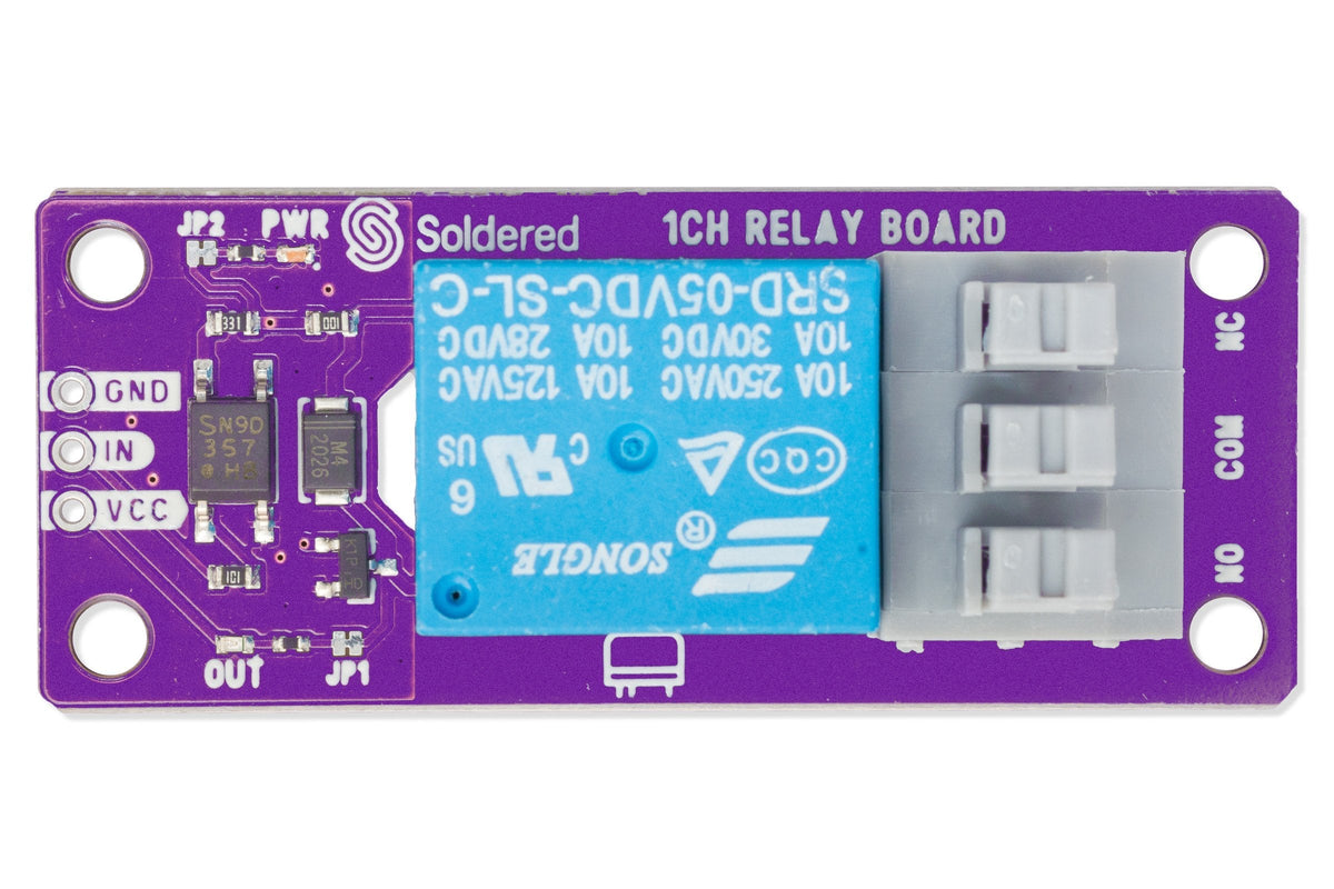 Modul Releu 1 Canal 250 V 10 A pentru Arduino, ESP32 și Raspberry Pi