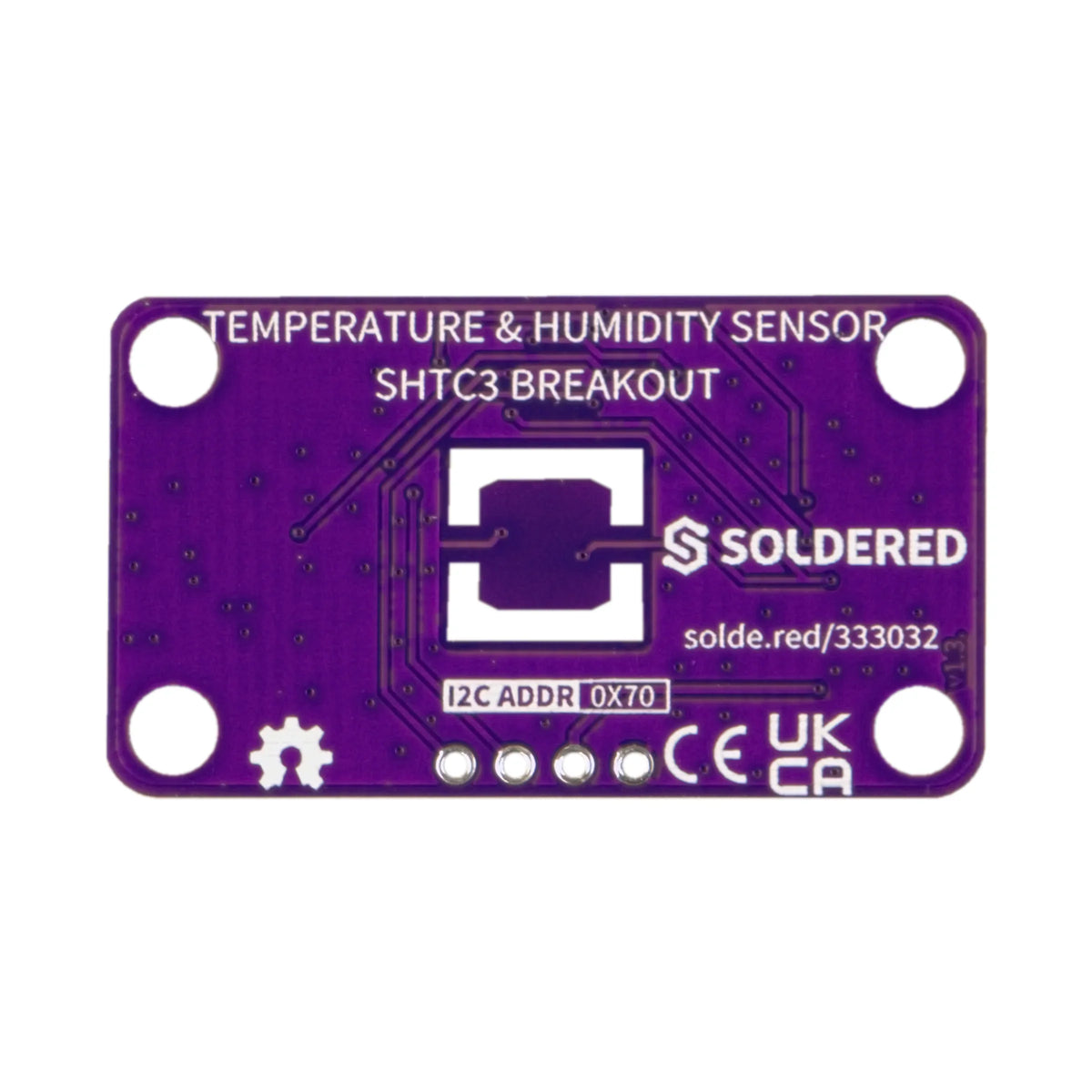 Senzor de Temperatură și Umiditate SHTC3 Breakout cu Qwiic