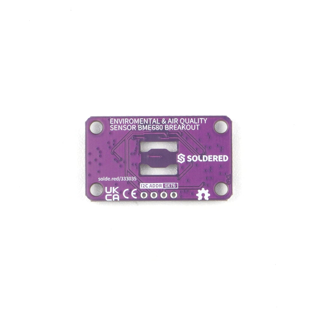 Modul BME680 detaliu conectori Qwiic