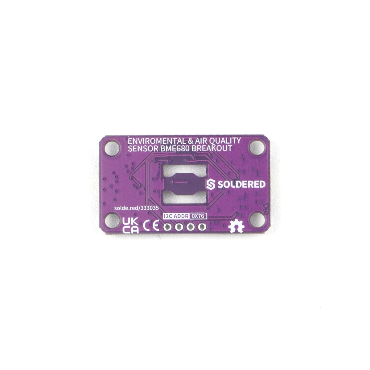 Modul BME680 detaliu conectori Qwiic