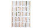 Set 400 Rezistențe 1/4W, 20 Valori x 20 Bucăți, Organizate pe Valori