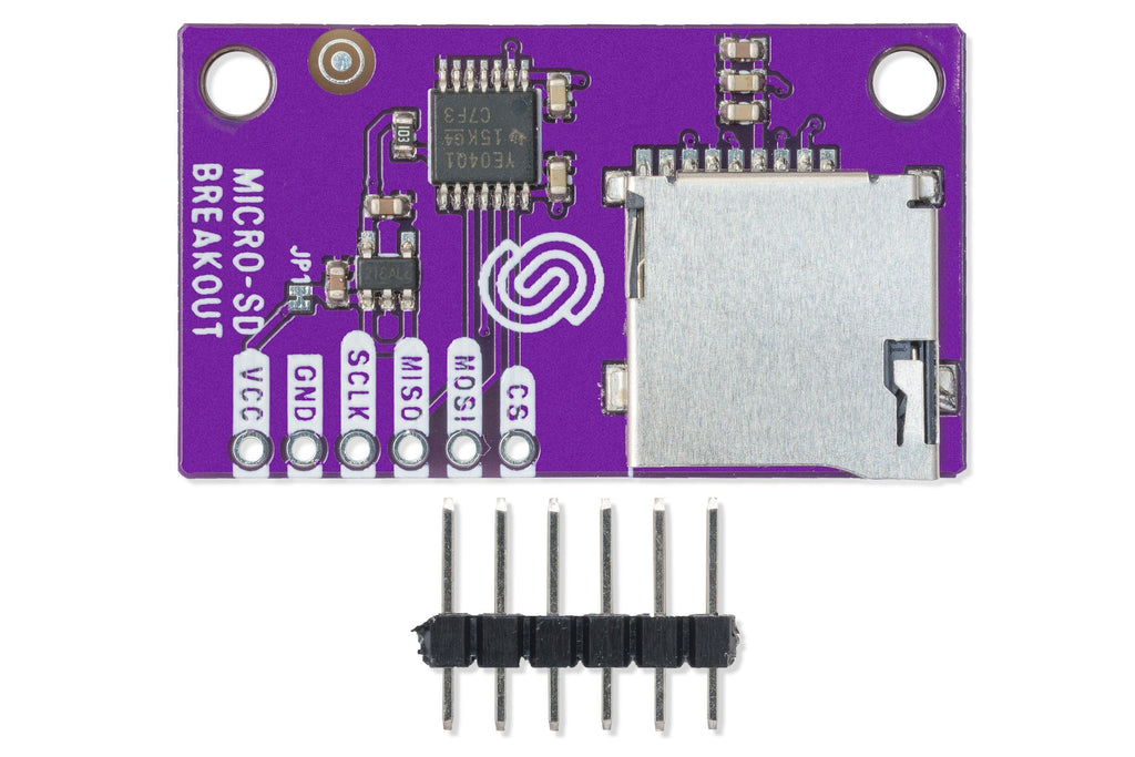 Cititor de Card microSD Breakout cu SPI, pentru Carduri de până la 32 GB