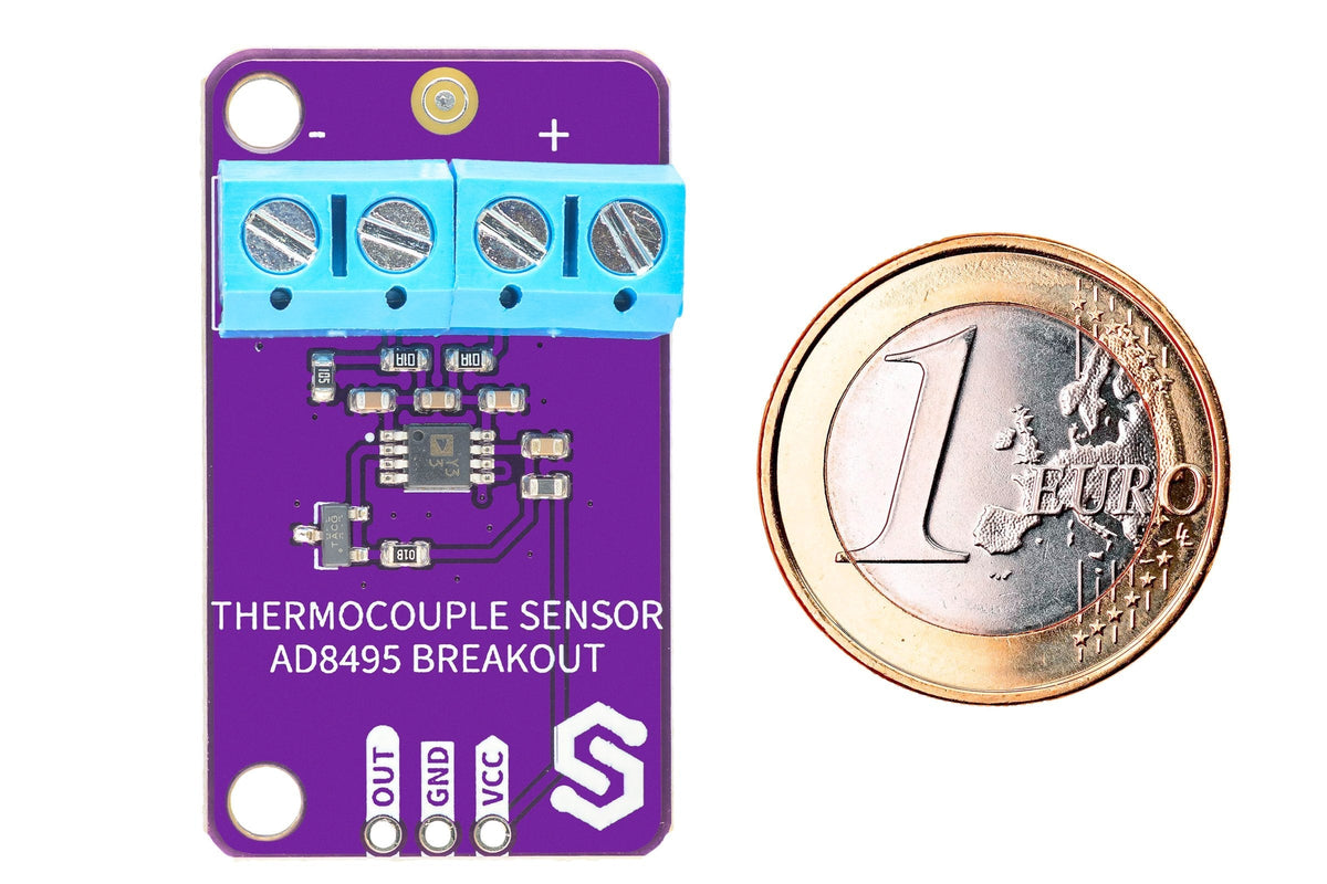 Senzor Termocuplu Tip K AD8495 Breakout, de la -25 la +400 Grade