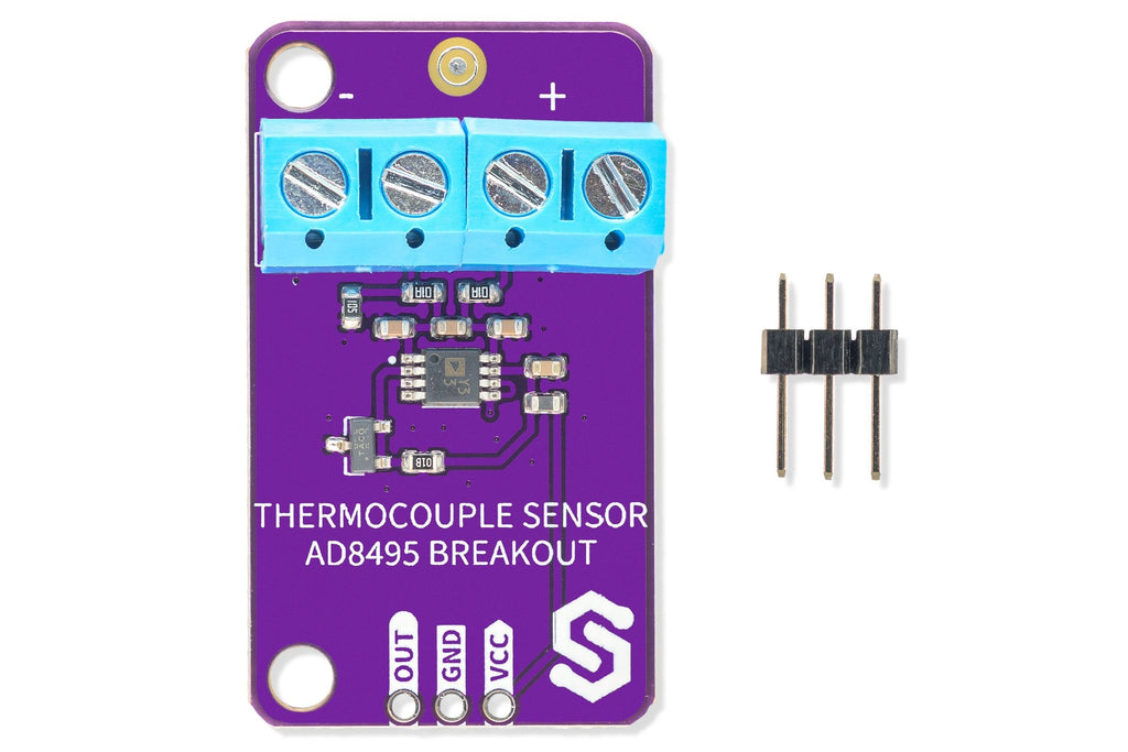 Senzor Termocuplu Tip K AD8495 Breakout, de la -25 la +400 Grade