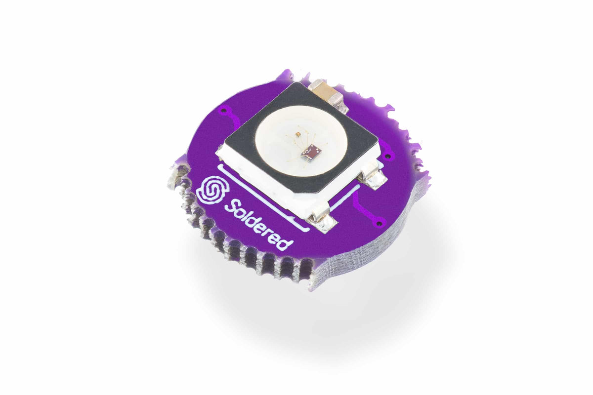 LED Pixel Inteligent WS2812B RGB Adresabil, pe Placă