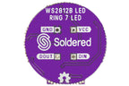 Inel LED Inteligent WS2812B cu 7 LED-uri RGB Adresabile