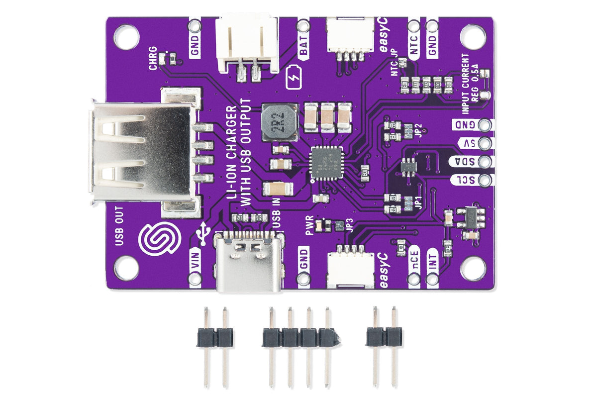 Modul Încărcare Li-Ion BQ24295 cu Ieșire USB 5V, Qwiic și 3A