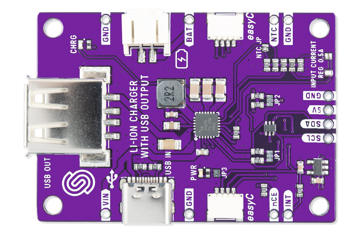 Modul Încărcare Li-Ion BQ24295 cu Ieșire USB 5V, Qwiic și 3A