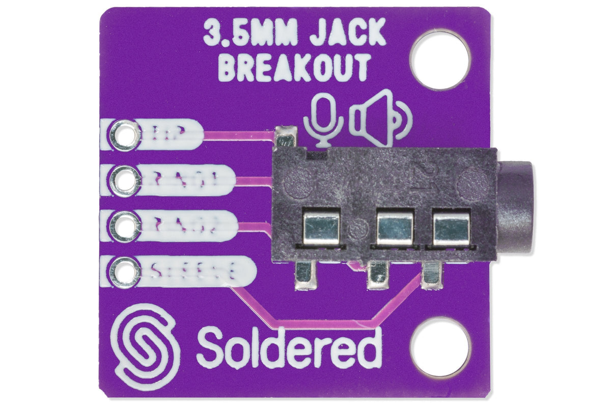 Breakout Mufă Jack Audio 3,5 mm cu 4 Pini