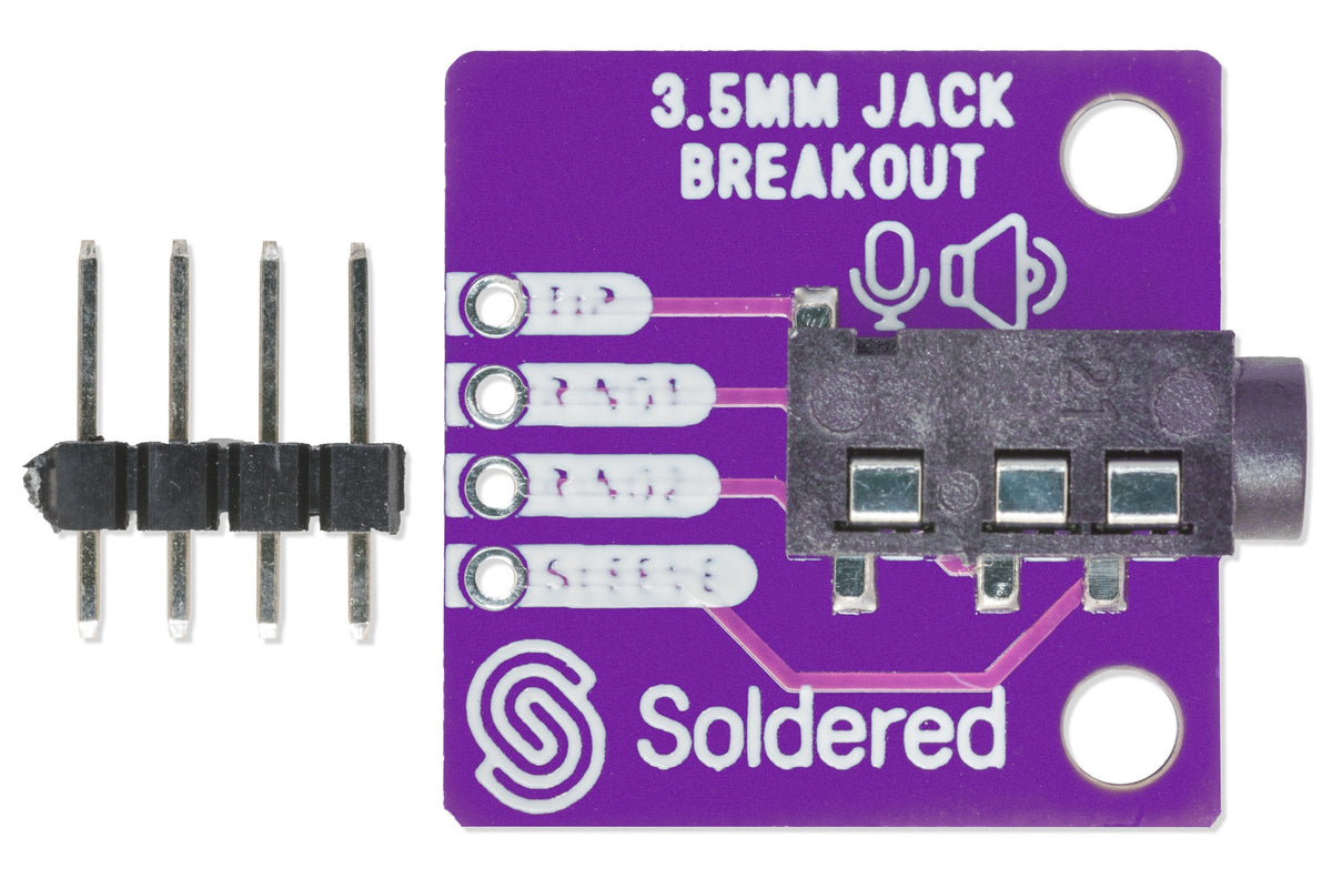 Breakout Mufă Jack Audio 3,5 mm cu 4 Pini