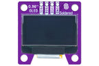 Afișaj OLED 0,96 inch I2C SSD1306 128x64 cu Qwiic, Pixeli Albi