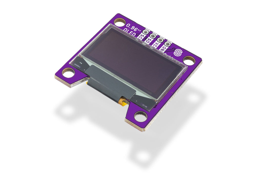 Afișaj OLED 0,96 inch I2C SSD1306 128x64 cu Qwiic, Pixeli Albi