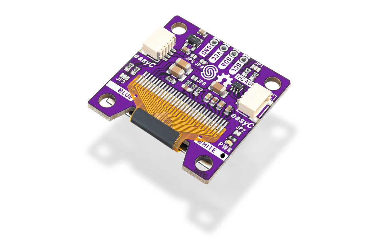 Afișaj OLED 0,96 inch I2C SSD1306 128x64 cu Qwiic, Pixeli Albi