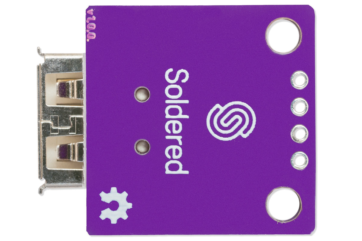 Breakout Conector USB Tip A Mamă, cu Pini pentru Placa de Test