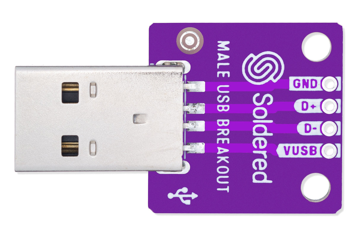 Breakout Conector USB Tip A Tată, cu Pini pentru Placa de Test