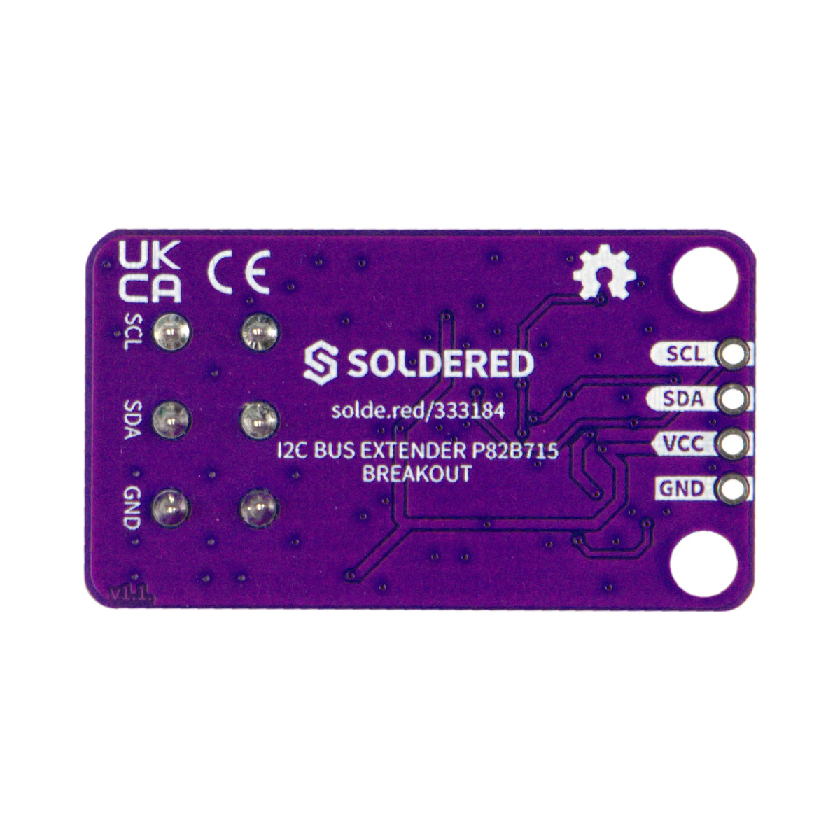 Extender Magistrală I2C P82B715 Breakout, Cablu până la 50 m, cu Qwiic