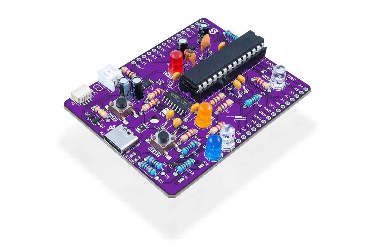 Kit de lipit Dasduino CORE cu componente si cablaj