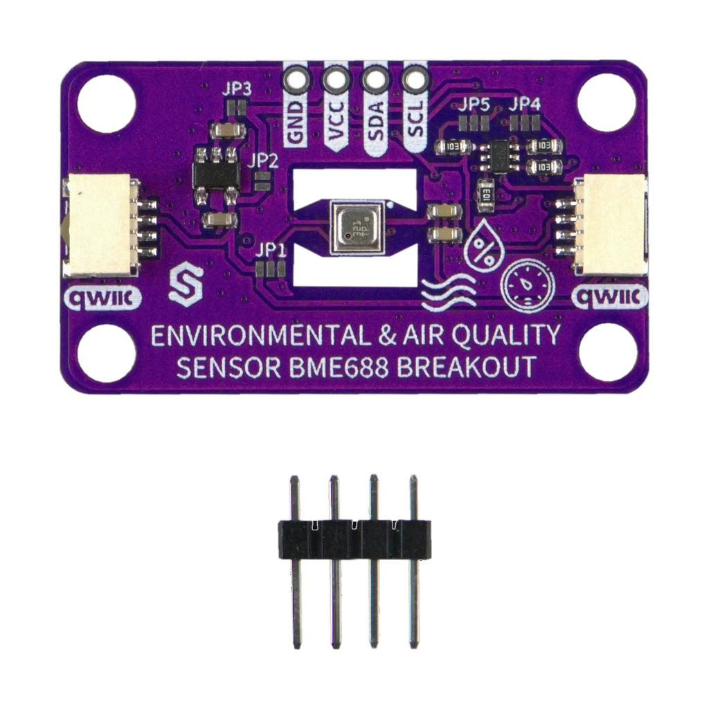 Modul BME688 conectat prin cablu Qwiic