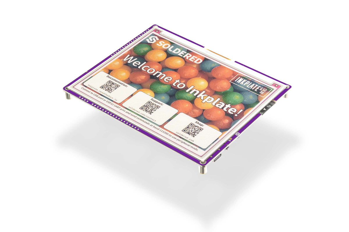 Inkplate 6COLOR placa e-paper color 5,85 inch cu 7 culori