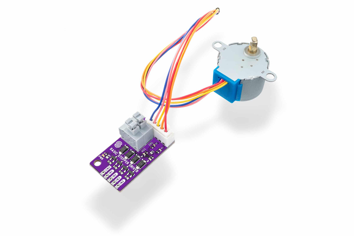 Motor Pas cu Pas cu Driver și LED-uri de Fază, pentru Arduino