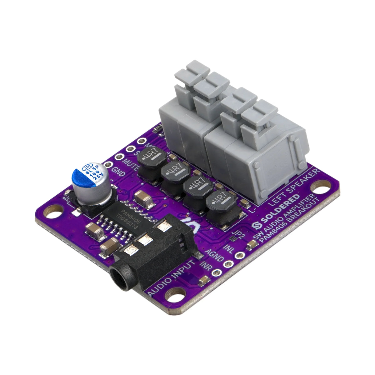 Amplificator Audio Stereo PAM8406 2 x 5 W cu Jack 3,5 mm