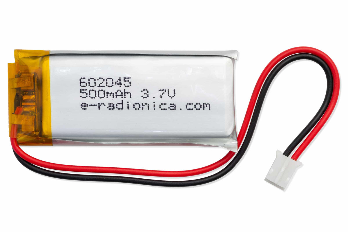 Acumulator Li-Po 500 mAh 3,7 V 602045 cu Conector JST și Circuit de Protecție