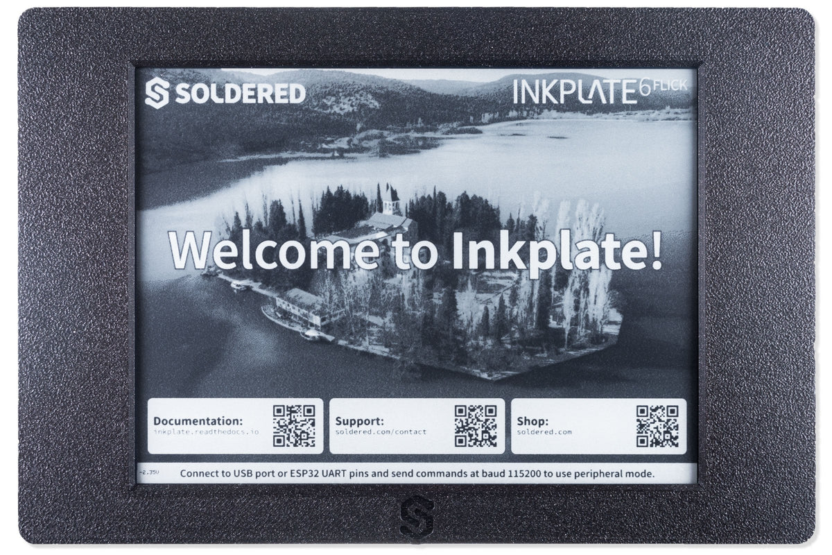 Inkplate 6FLICK cu carcasa imprimata 3D