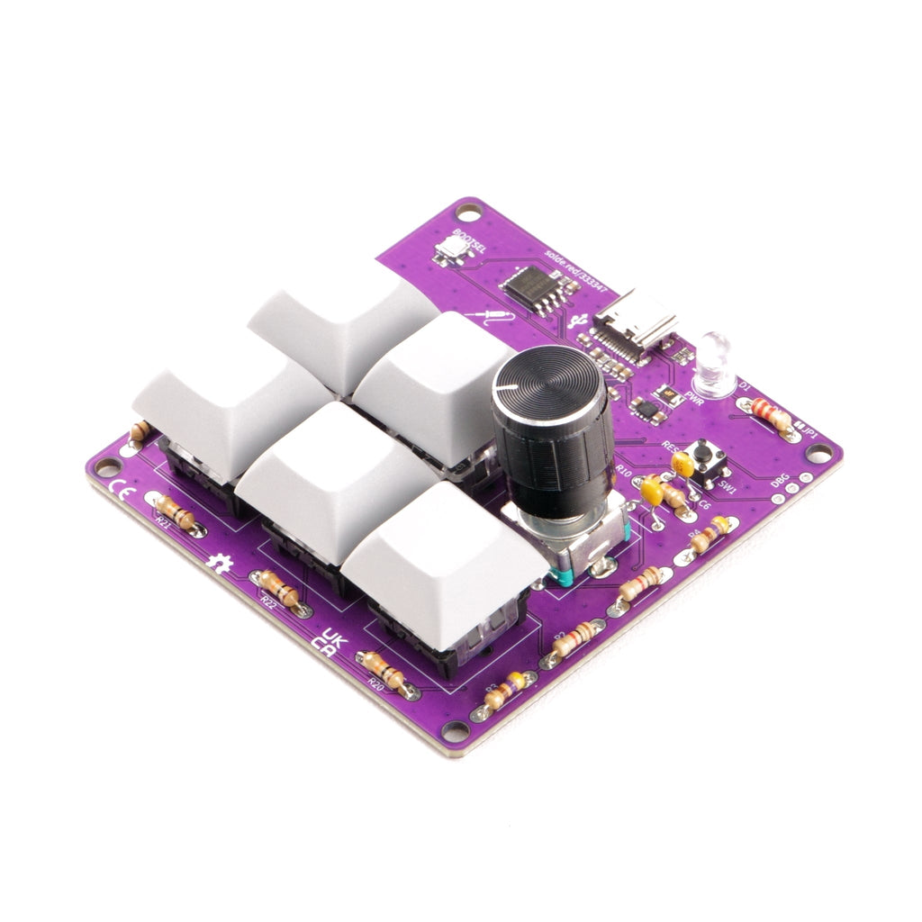 Kit de lipit macro pad cu 5 taste mecanice si encoder