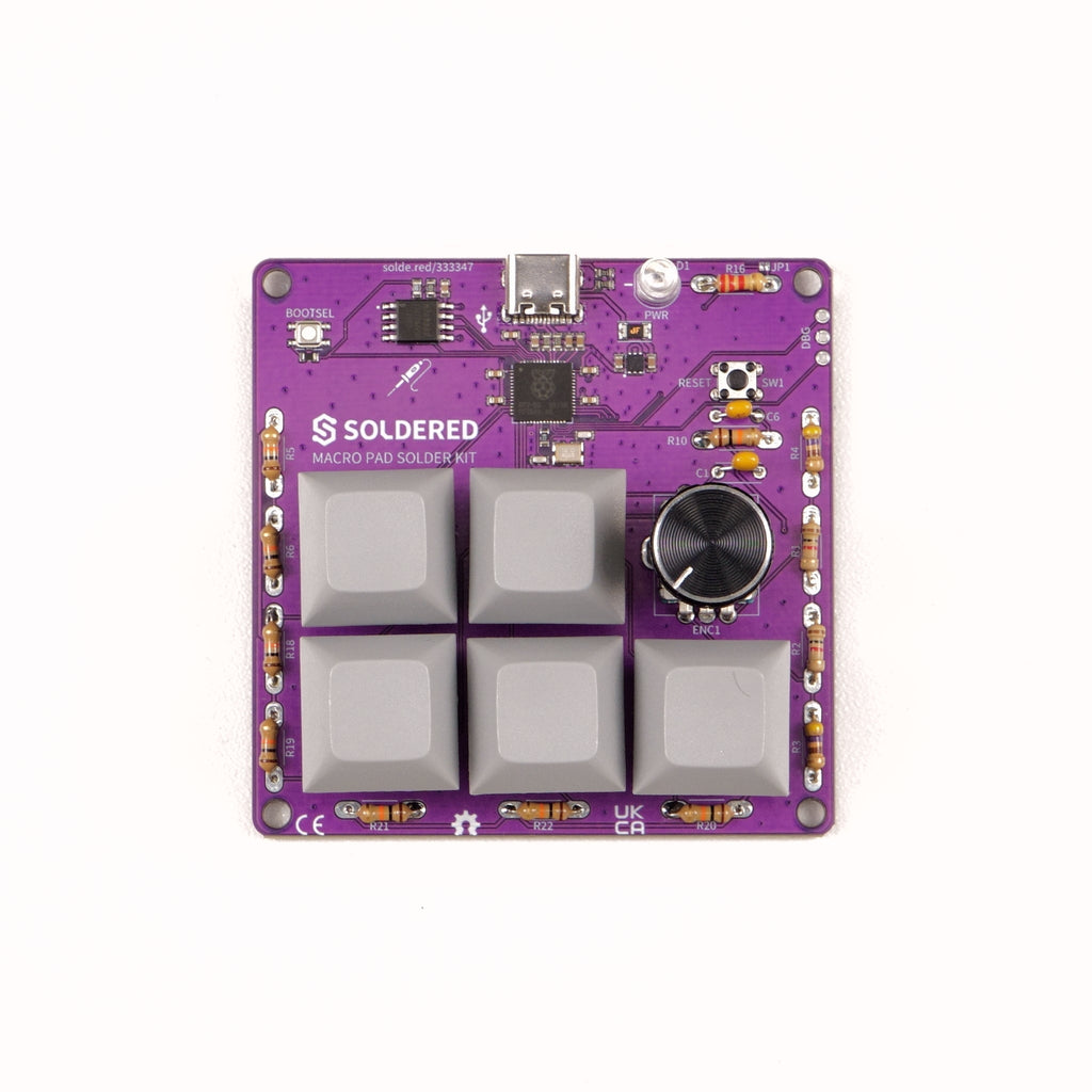 Macro pad detaliu encoder rotativ