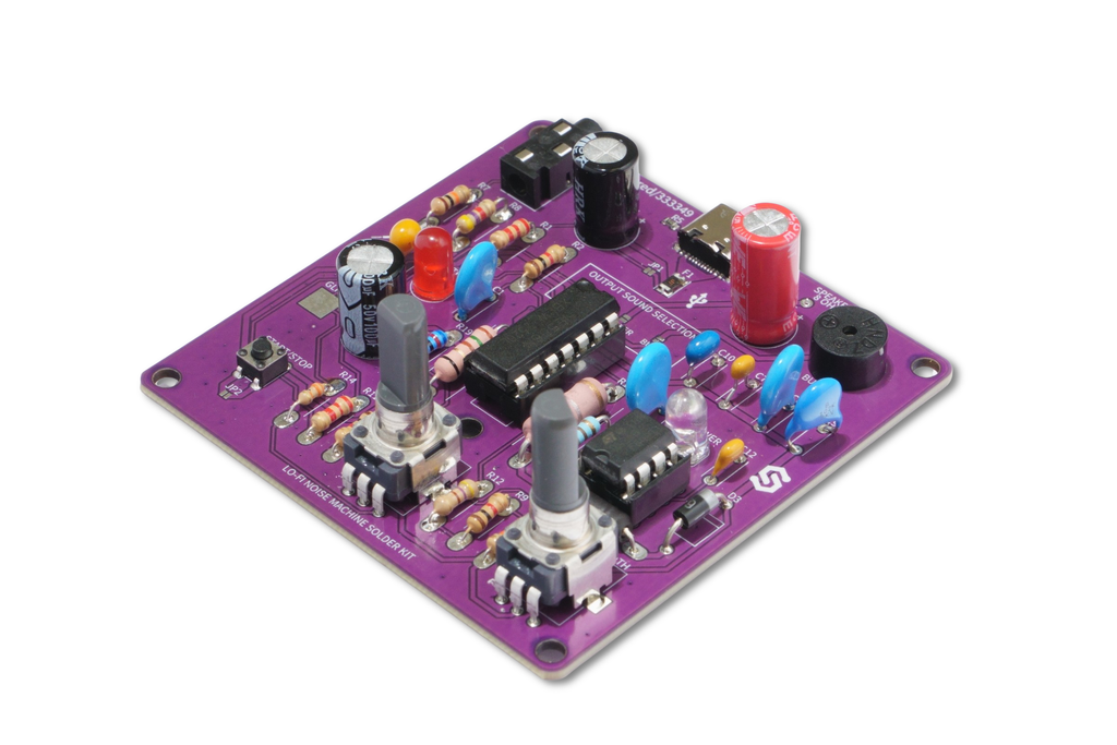 Kit de Lipit Lo-Fi Noise Machine: Sintetizator Analogic cu Timer 556 și Difuzor