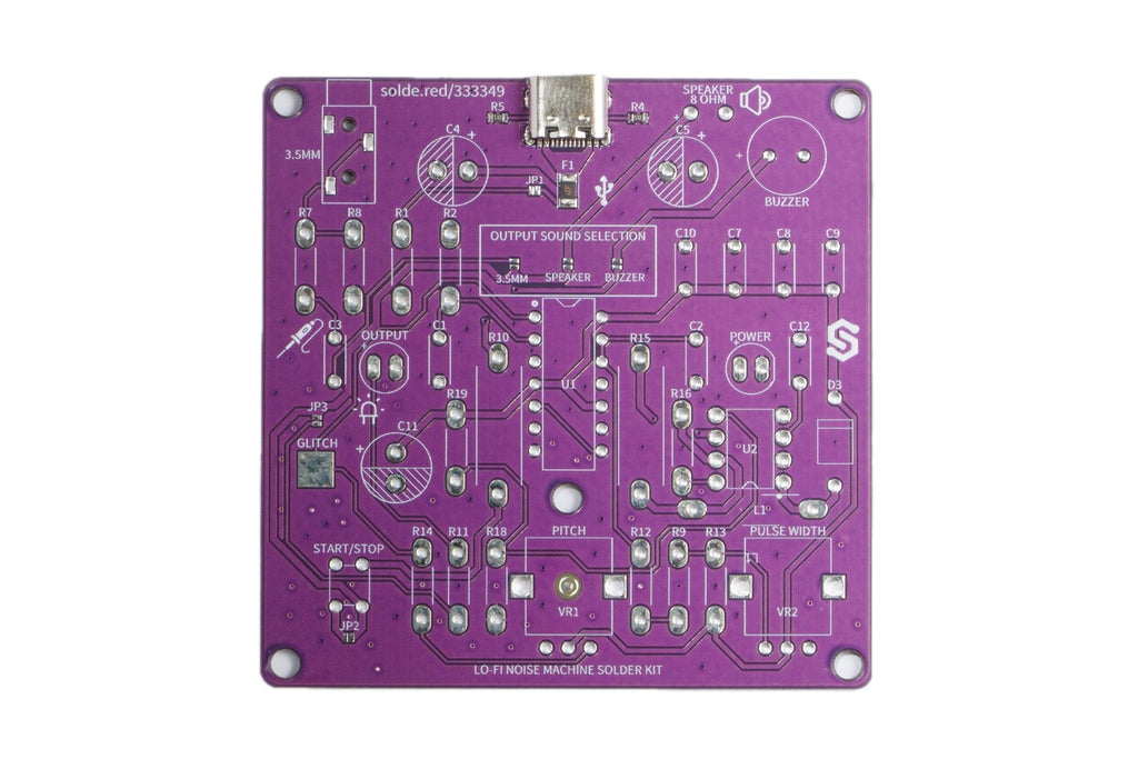 Kit de Lipit Lo-Fi Noise Machine: Sintetizator Analogic cu Timer 556 și Difuzor