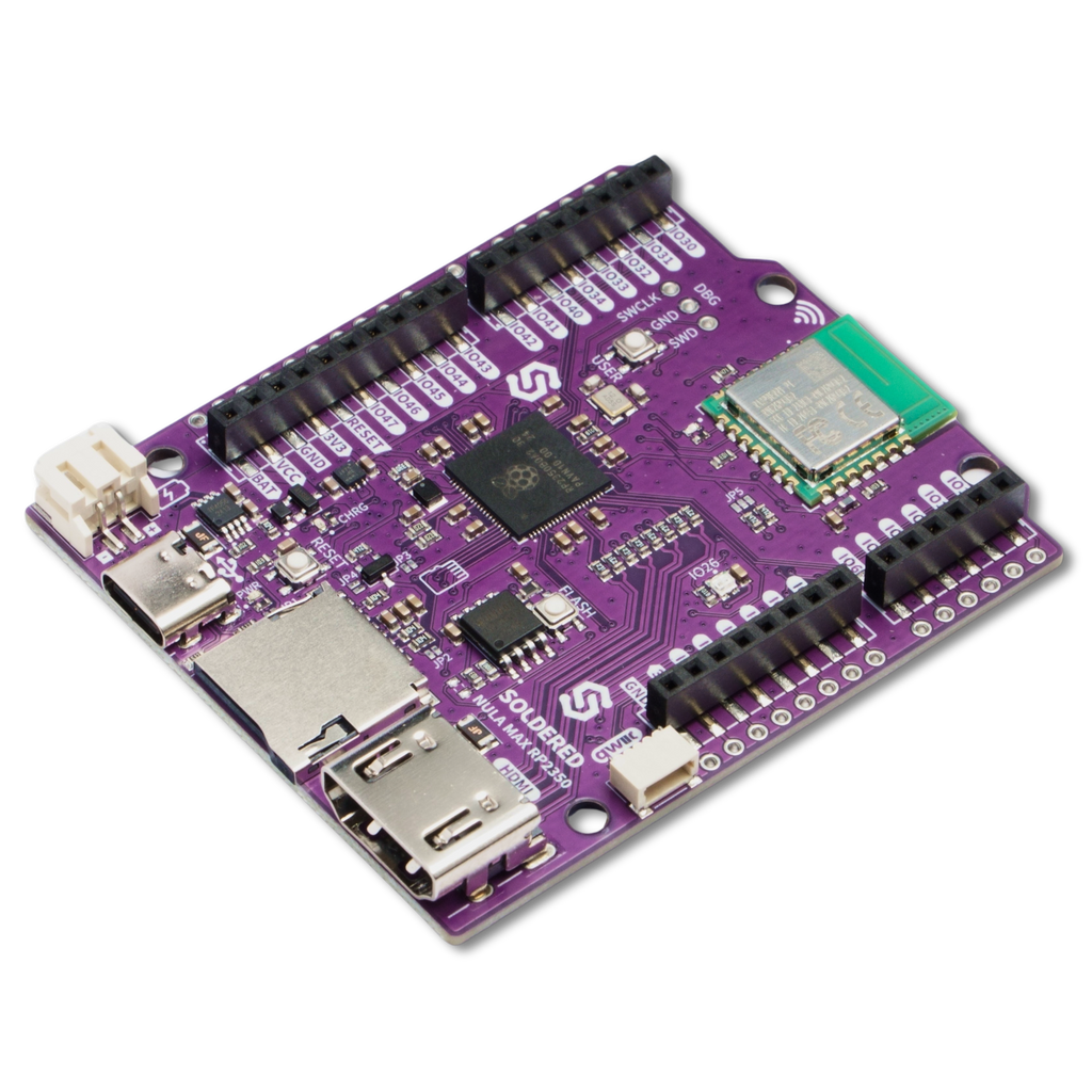 NULA Max RP2350 placa de dezvoltare cu Wi-Fi si DVI