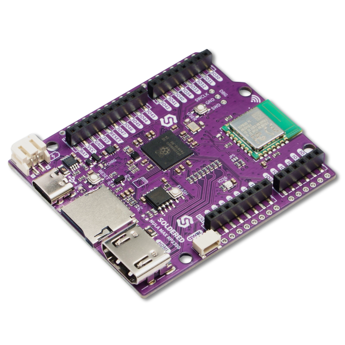NULA Max RP2350 placa de dezvoltare cu Wi-Fi si DVI