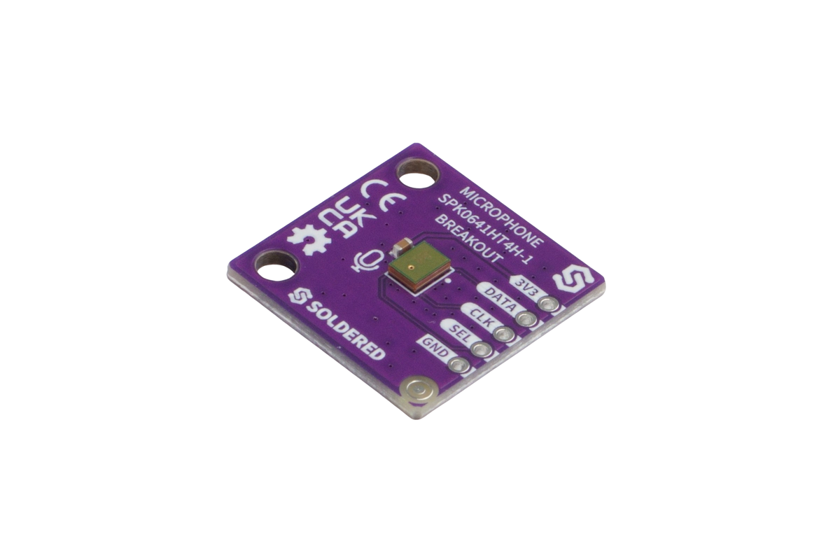 Microfon MEMS Digital SPK0641HT4H Breakout cu Ieșire PDM