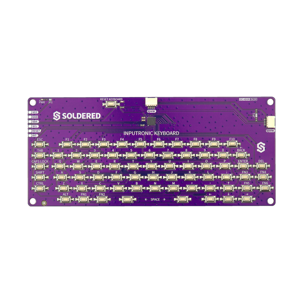 Inputronic KEYBOARD: Tastatură cu 80 de Taste, I2C și Qwiic, cu TCA8418
