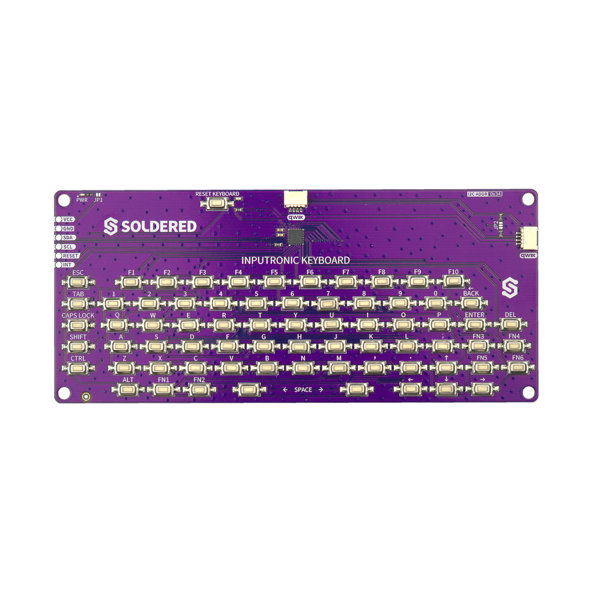 Inputronic KEYBOARD: Tastatură cu 80 de Taste, I2C și Qwiic, cu TCA8418