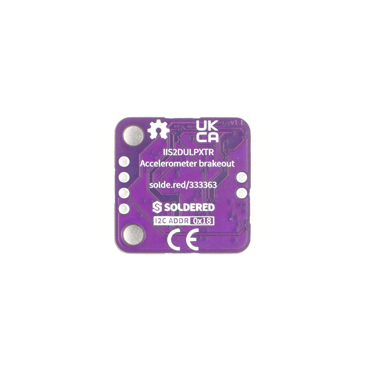 Accelerometru IIS2DULPX Breakout pe 3 Axe, Consum Ultra Redus, cu Qwiic