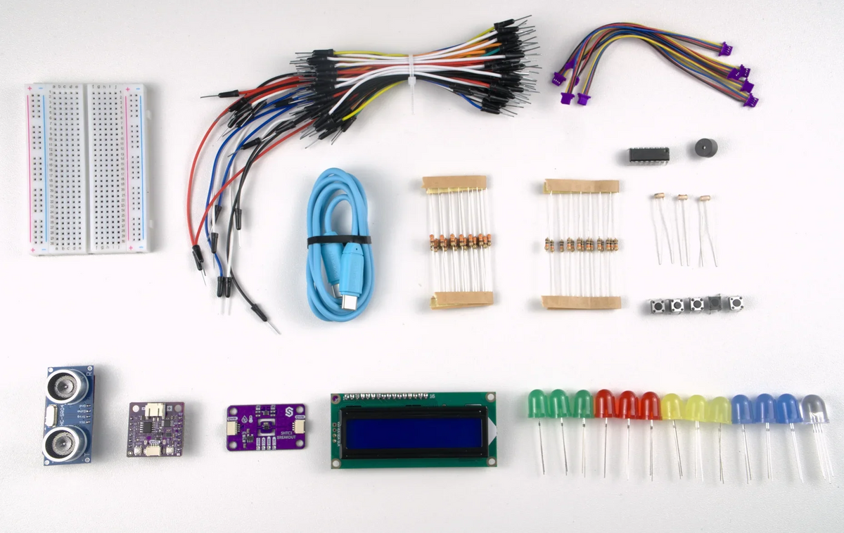 Embedded Journey Kit cu placa NULA Mini ESP32-C6 si module Qwiic