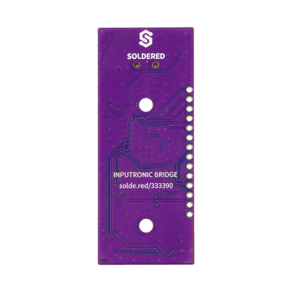 Inputronic BRIDGE detaliu conectori Qwiic si header