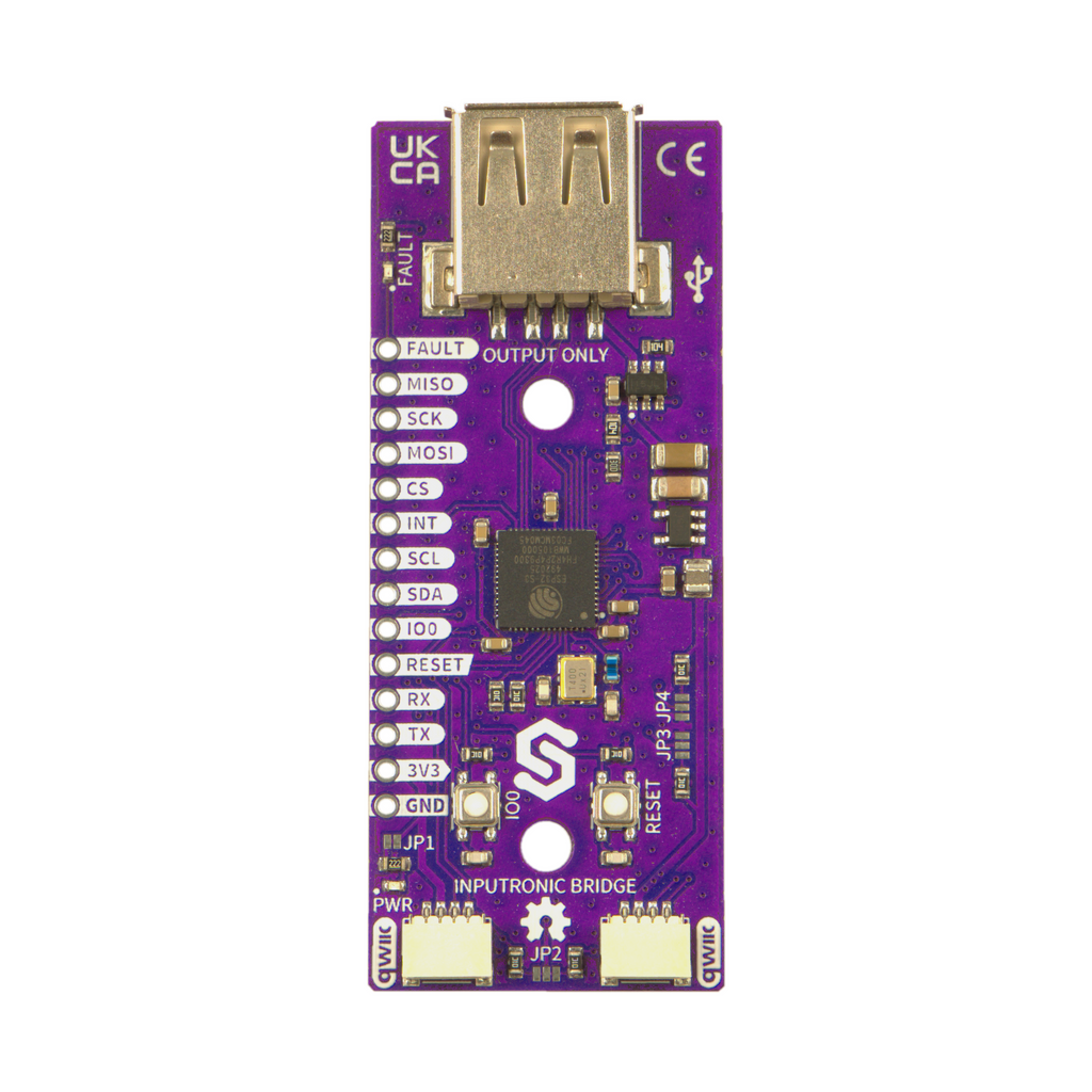 Inputronic BRIDGE vedere de sus cu mufa USB-A