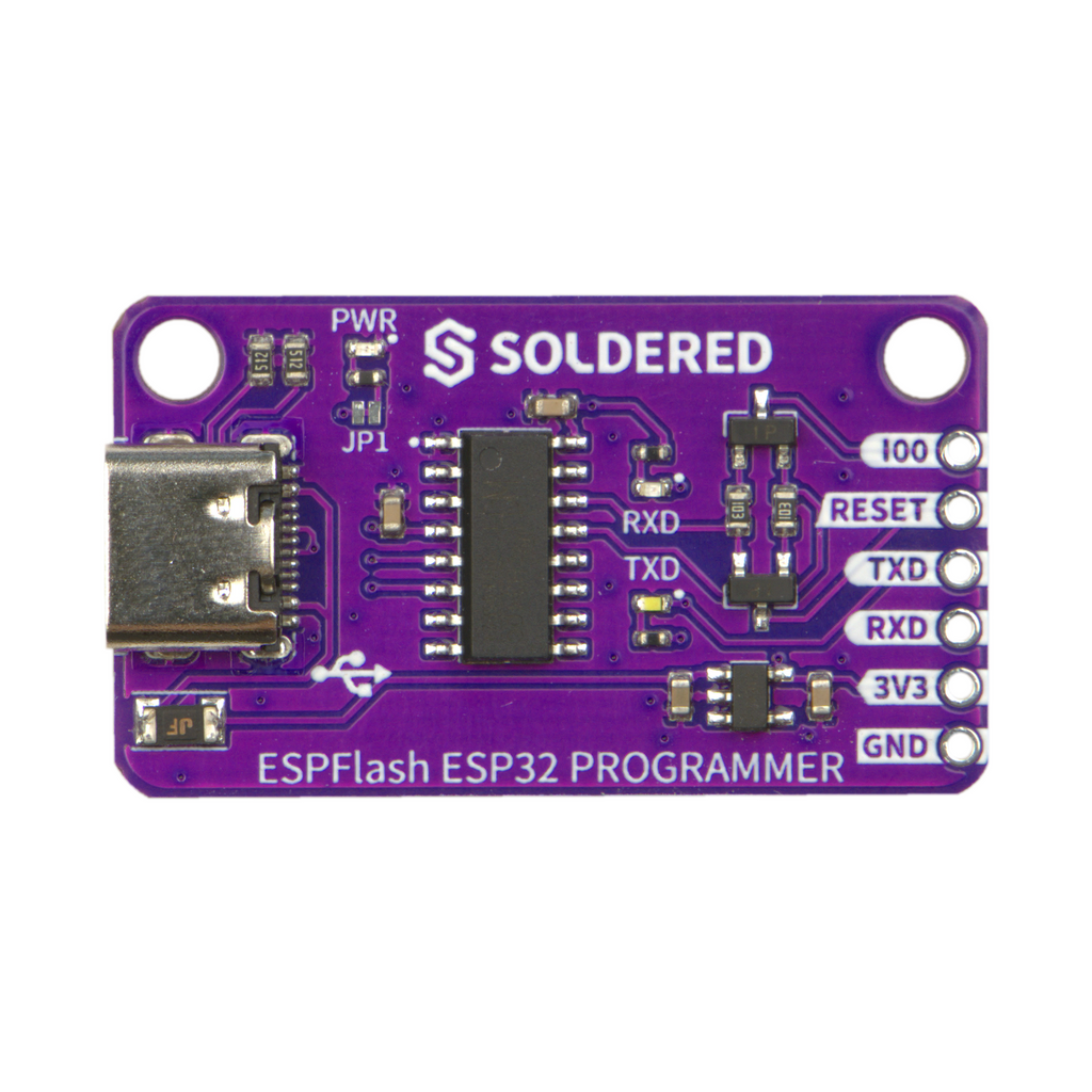 Programator ESPFlash pentru ESP32 și ESP8266, USB-C cu CH340C