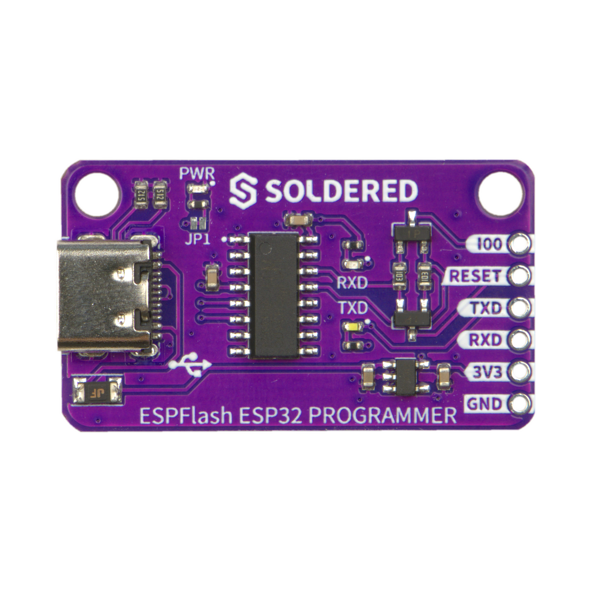 Programator ESPFlash pentru ESP32 și ESP8266, USB-C cu CH340C