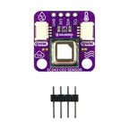Modul SCD43 comparatie de marime 22x22 mm