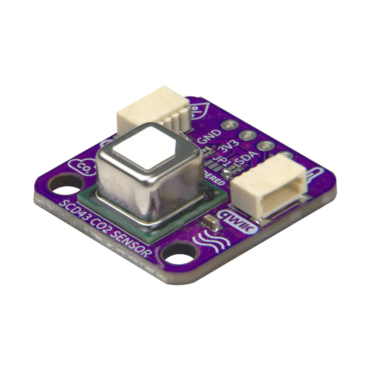 Senzor CO2 SCD43 breakout NDIR cu conectori Qwiic