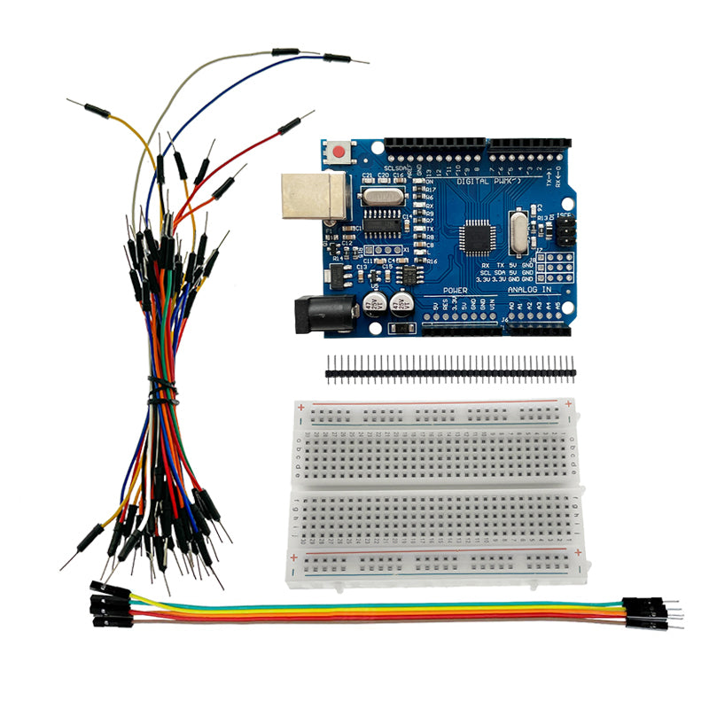 Kit Educativ Uno R3 CH340G - Senzori, LED-uri și Breadboard
