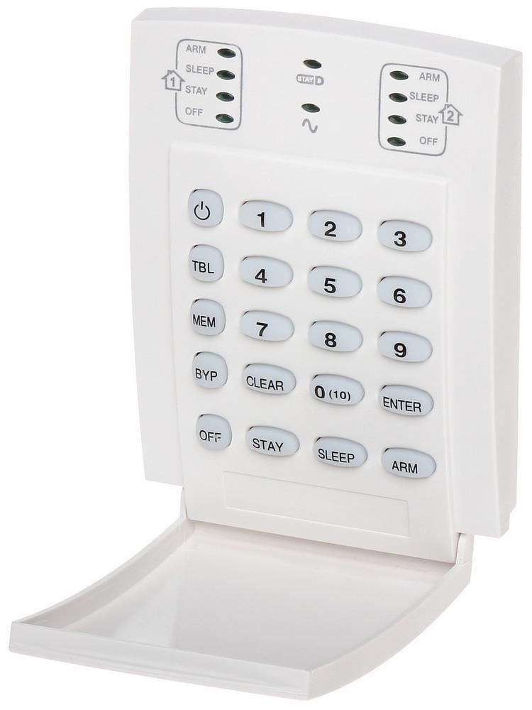 Centrala alarma hibrida Paradox MG5050+ cu tastatura K10, telecomanda REM2, cutie si transformator