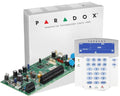 Centrala alarma Paradox Spectra SP5500 cu tastatura LCD K35, cutie si traf, 5 zone, 2 partitii